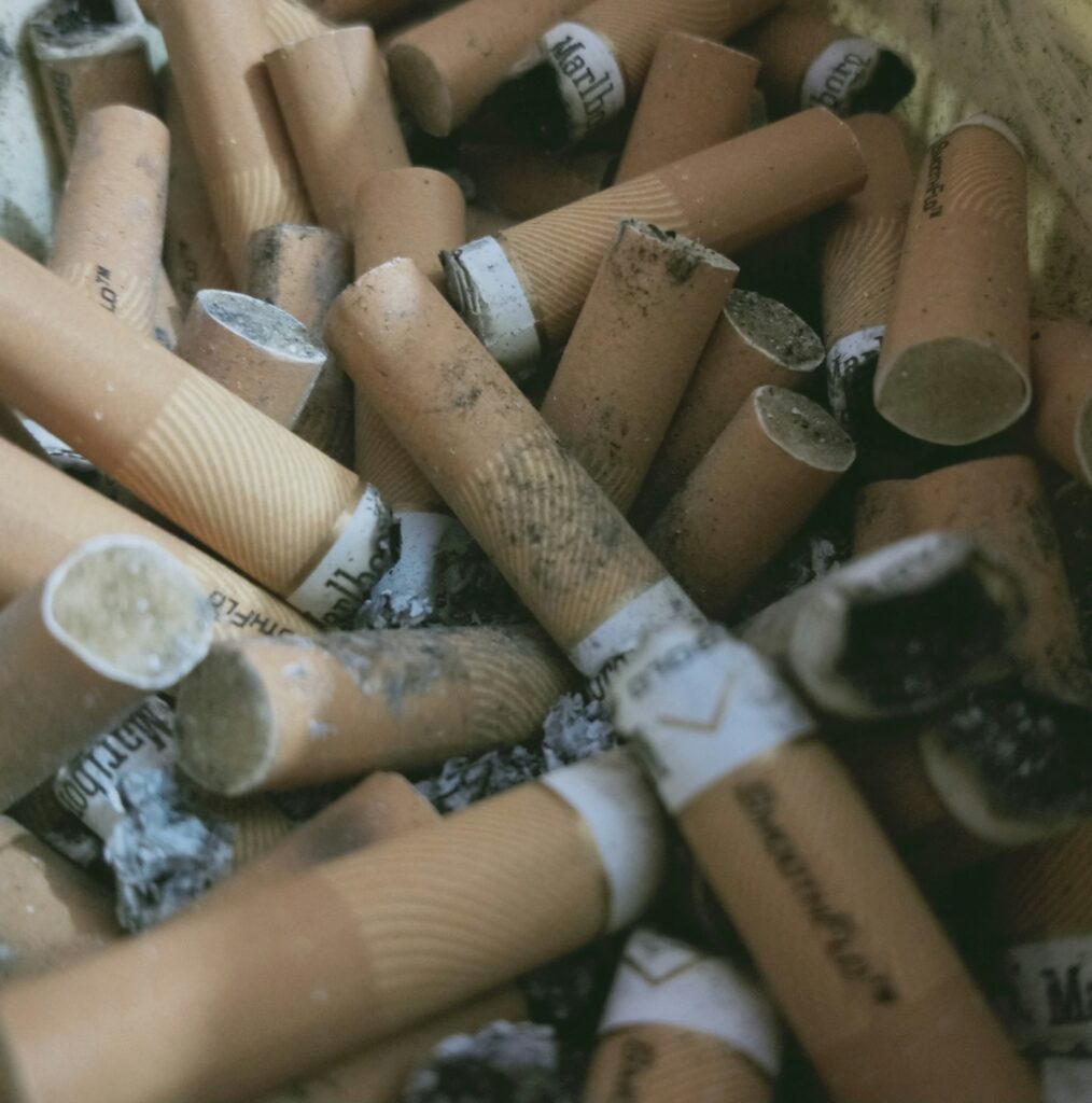 Cigarette butts